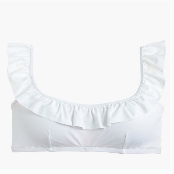 J. Crew Ruffle String Bikini, Tiny Bouquet Floral - Picture 4 of 5